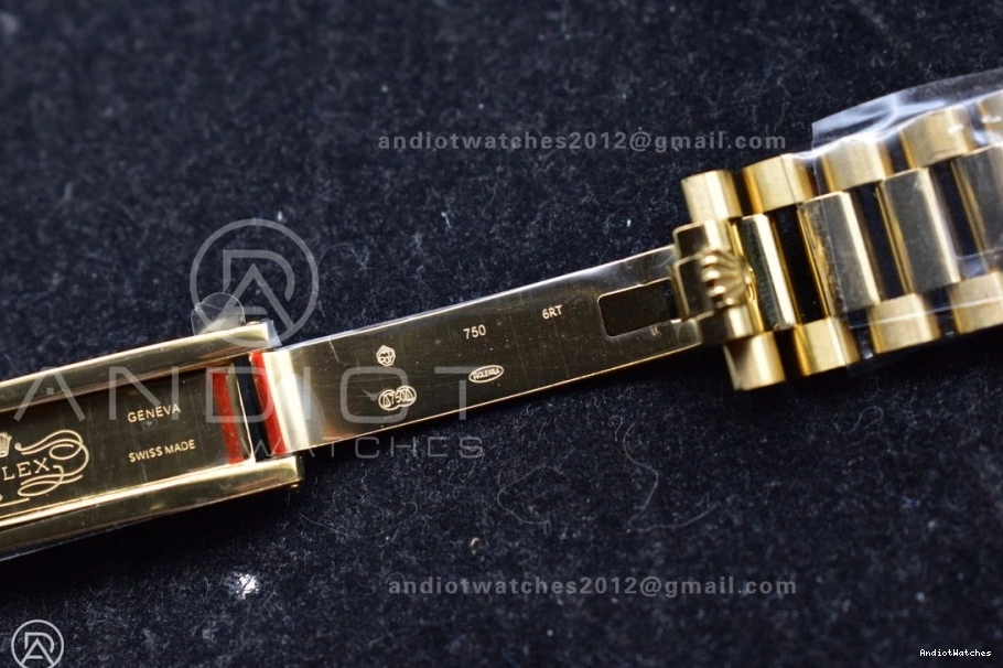 904L Diamond (Gain YG Best V5 Bracelet 702 Dial Steel Silver Edition 36 DayDate President Comfortable Square with on QF vr3255 Weight) 0228